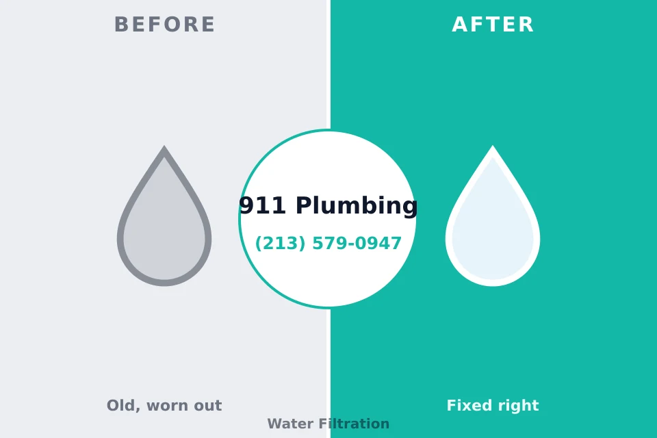 Before and after: plumbing company Ellicott City, MD